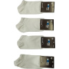 Κάλτσα unisex Ampo Socks Κοφτό λεπτό λευκό 4 ζεύγη 300