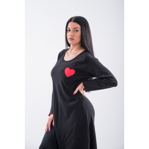 Κόκκινη Καρδούλα Γυναικεία Χειμερινή Νυχτικιά