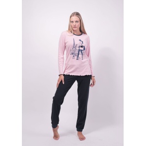 Γυναικεία Πιτζάμα Μακρυμάνικη Paris Girl