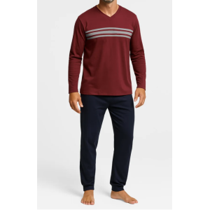 Ανδρική Χειμερινή Πιτζάμα CLASSIC ΜΠΟΡΝΤΟ